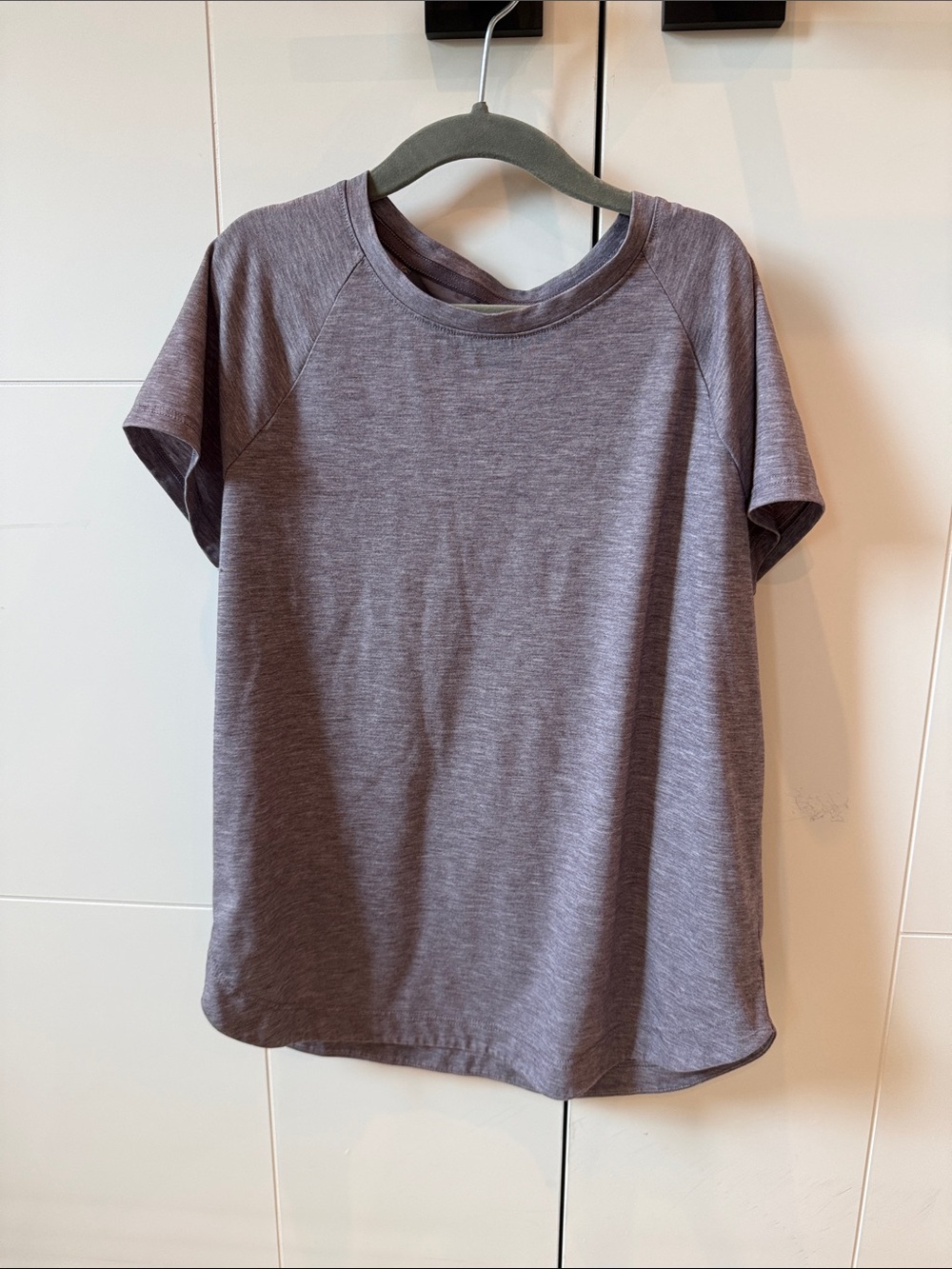 Athleta Girl Heathered Lavender-Gray Comeback Tee